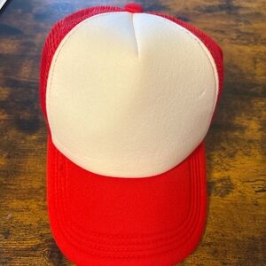Red and White Trucker Hat